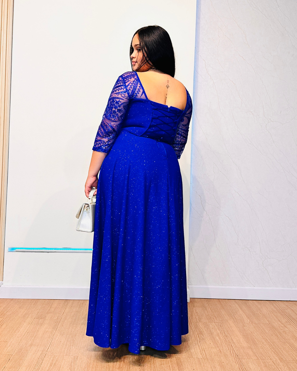 Vestido Hellen Azul rey