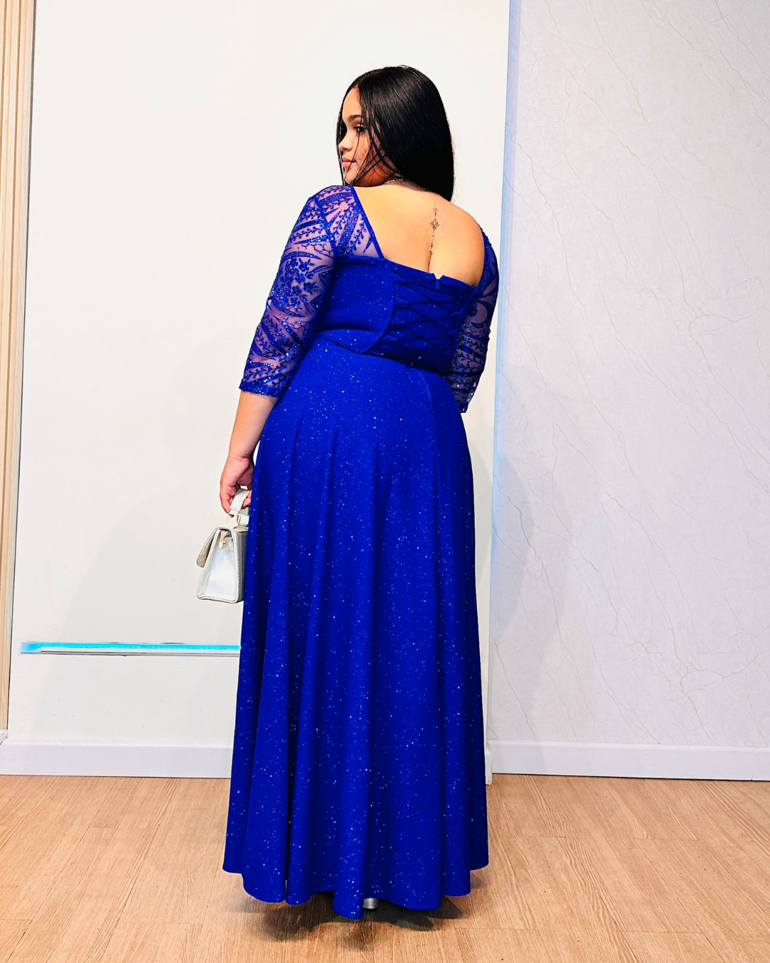 Vestido Hellen Azul rey