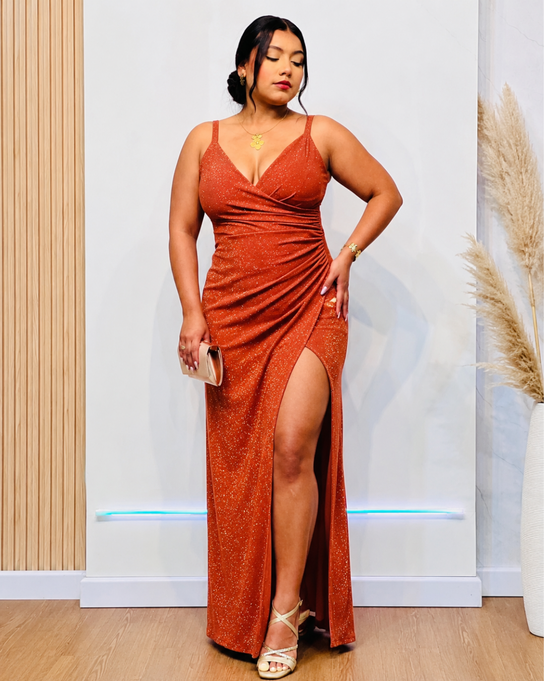 Vestido Kendall Terracota