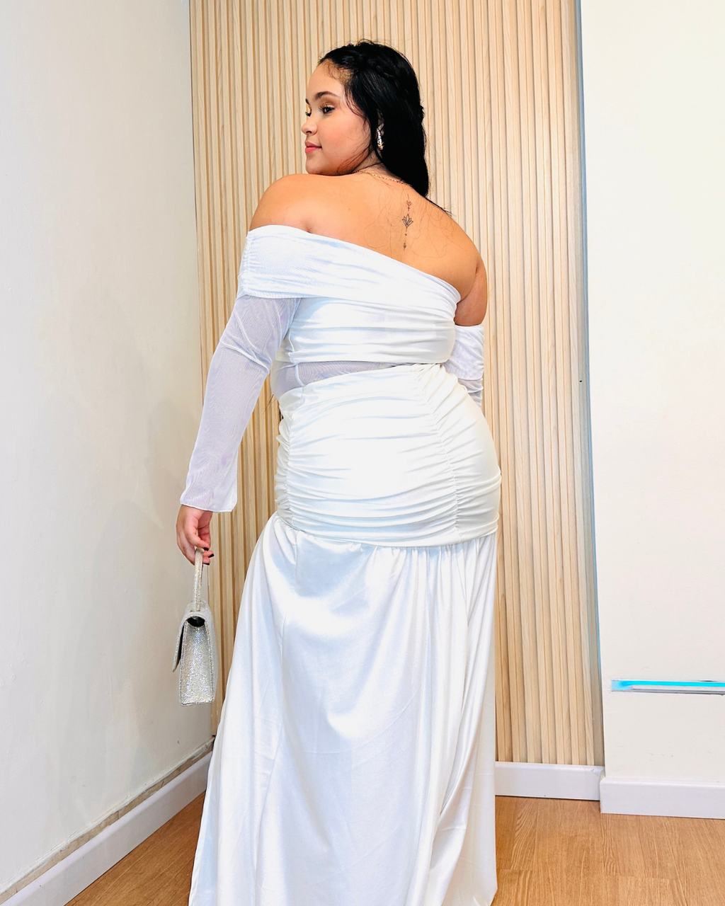 Vestido Margareth Marfil