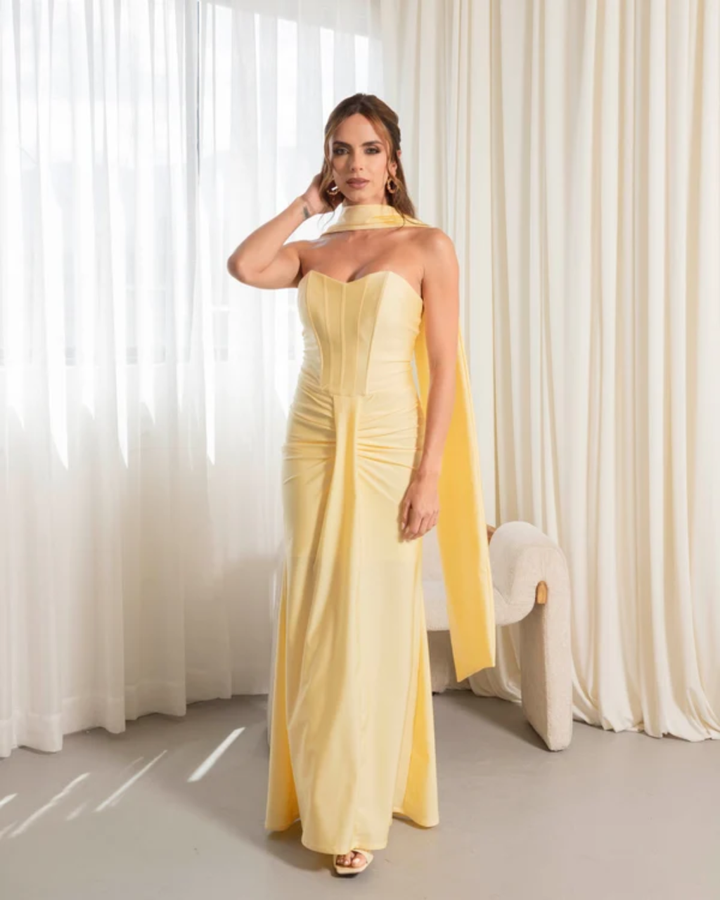 Vestido Saida Amarillo