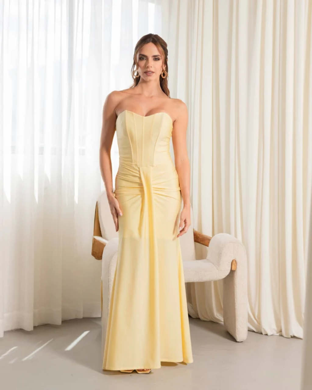Vestido Saida Amarillo