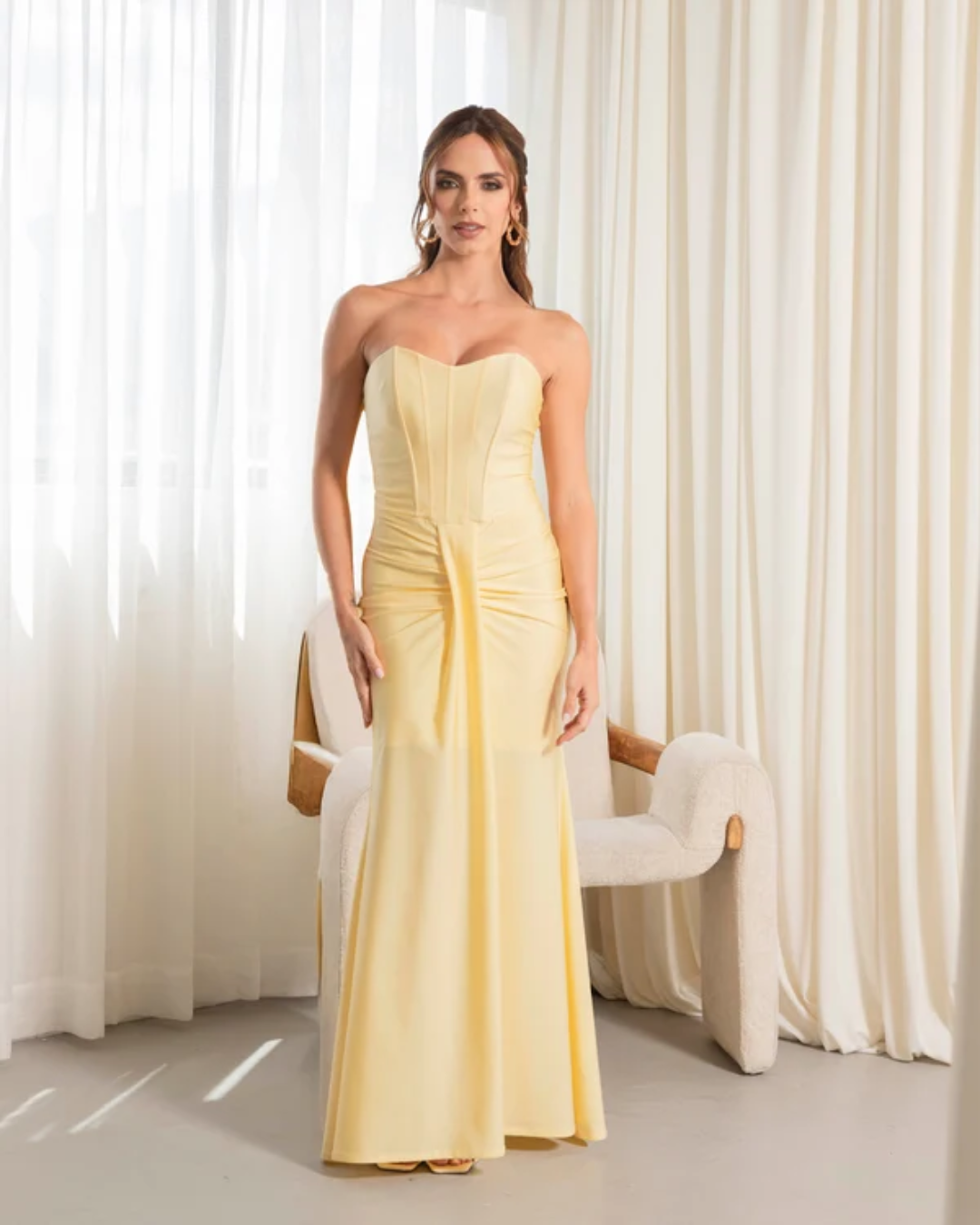 Vestido Saida Amarillo