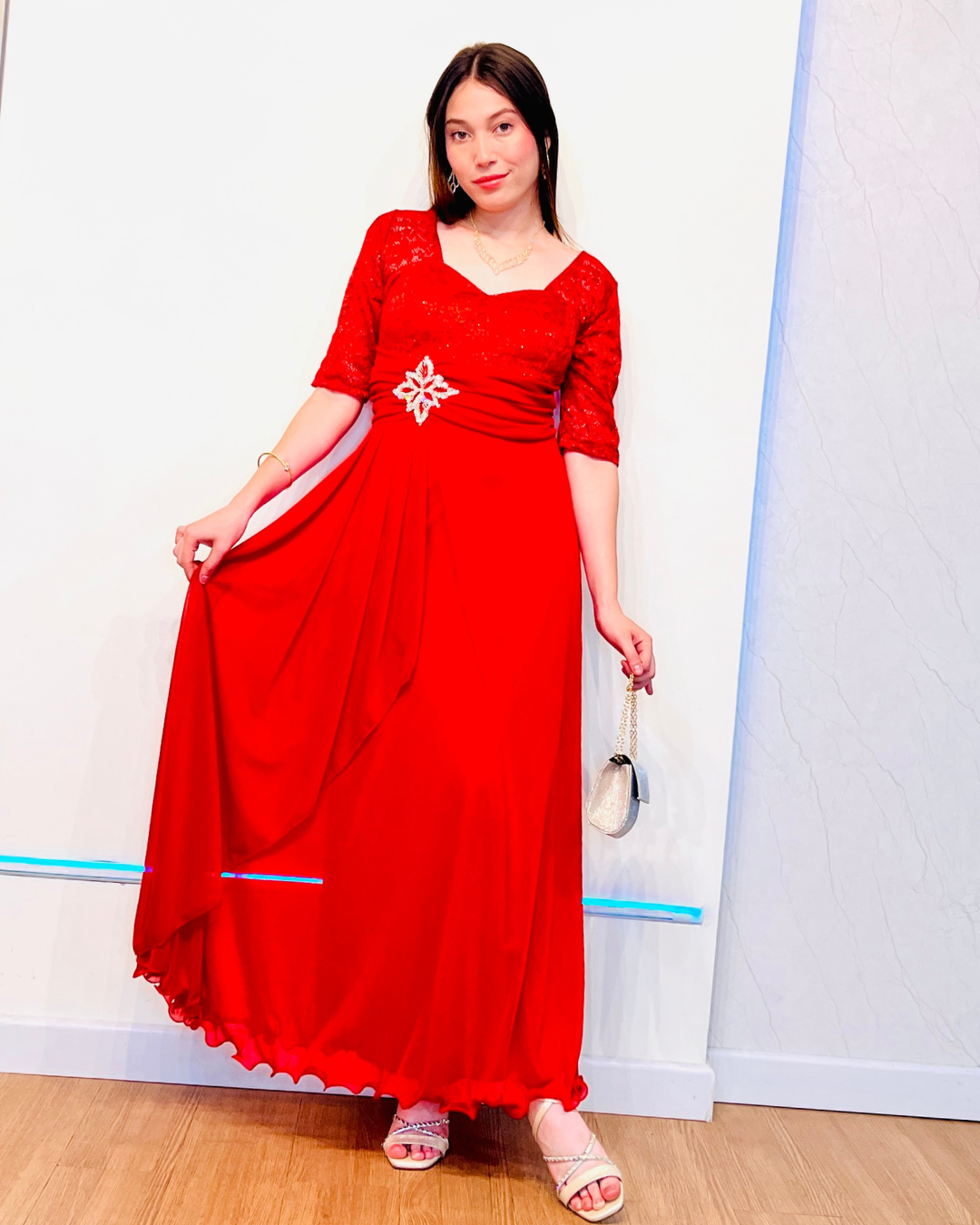 Vestido Valeria Rojo