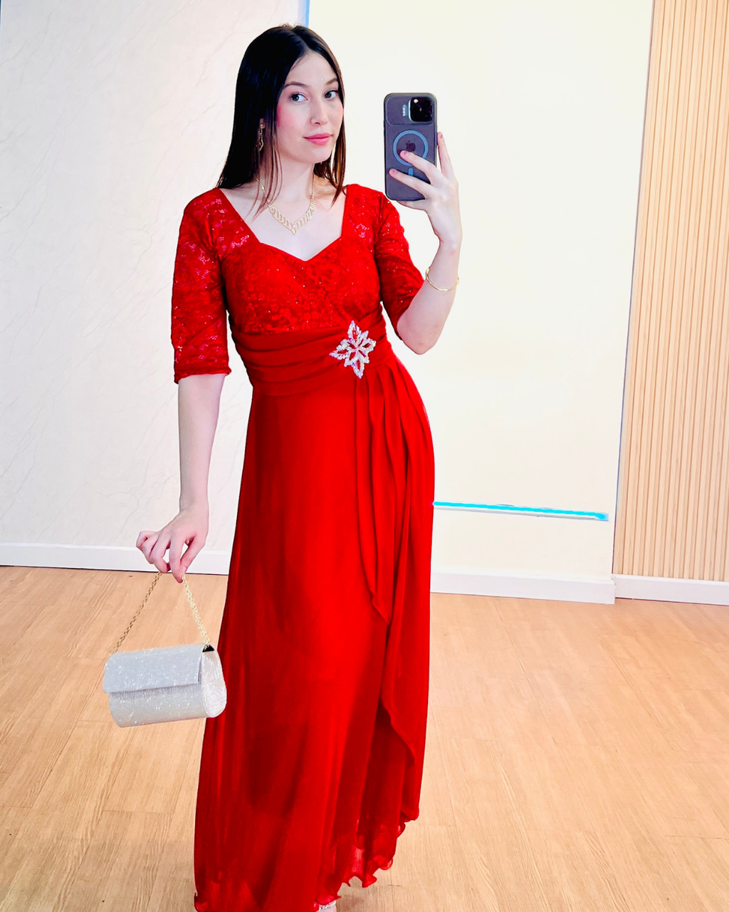 Vestido Valeria Rojo