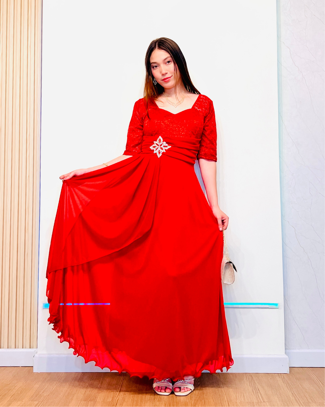Vestido Valeria Rojo