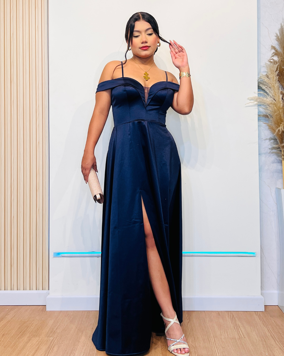 Vestido Ainara Azul Oscuro