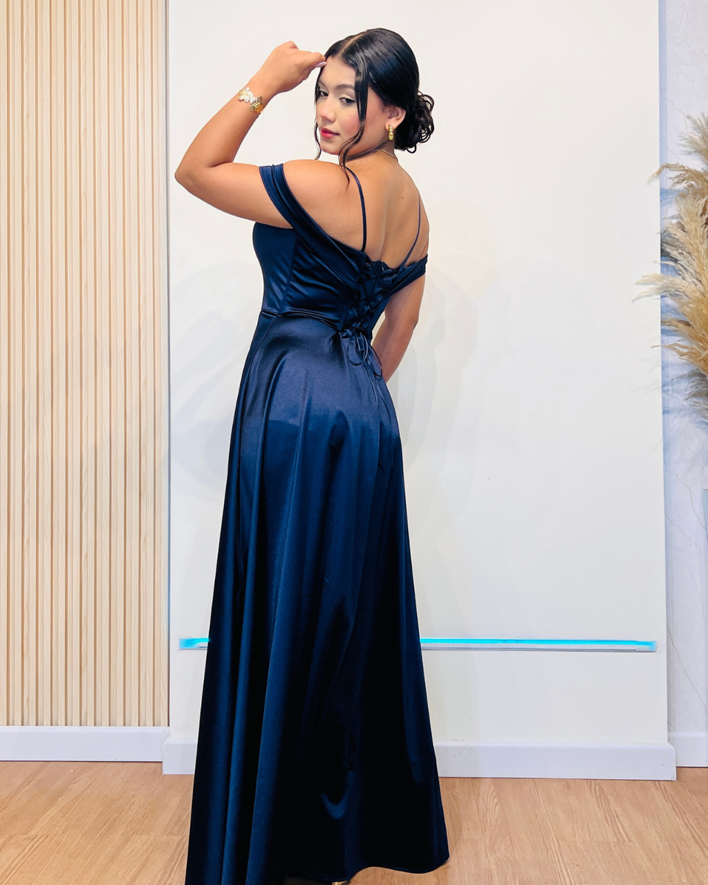 Vestido Ainara Azul Oscuro