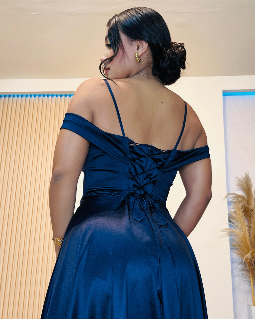 Vestido Ainara Azul Oscuro
