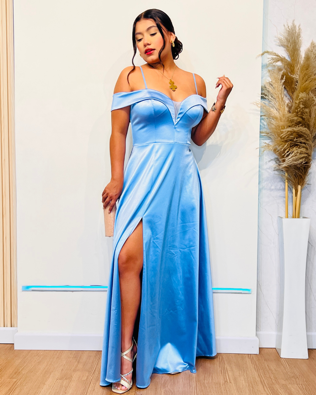 Vestido Ainara Celeste