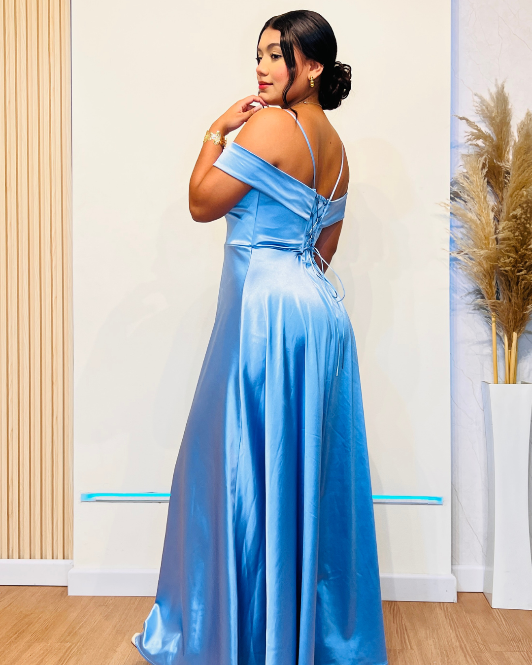 Vestido Ainara Celeste