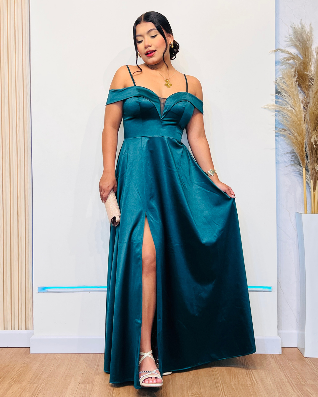 Vestido Largo Ainara Verde