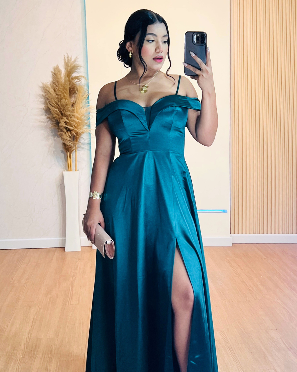Vestido Largo Ainara Verde