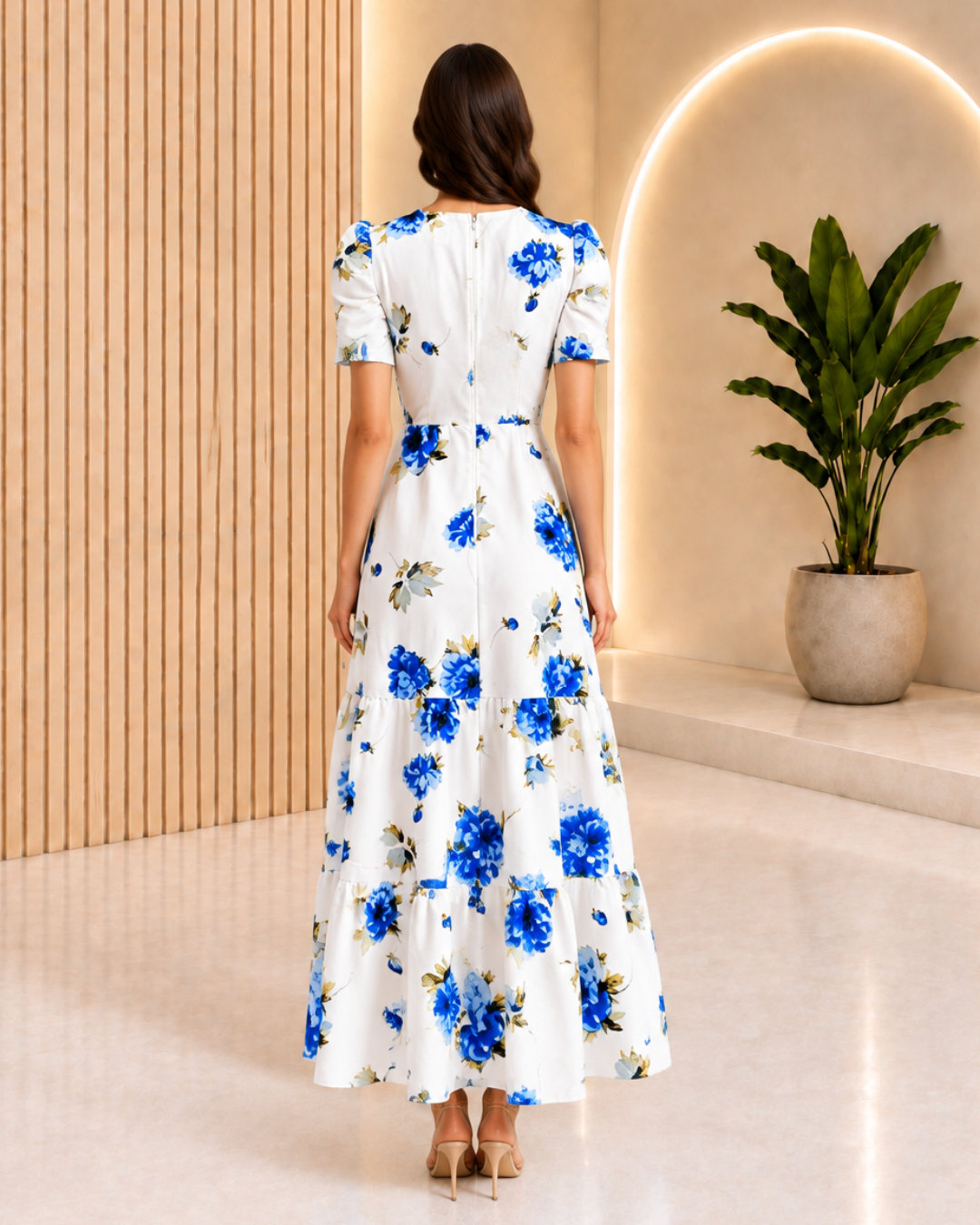Vestido Amanda Azul Rey