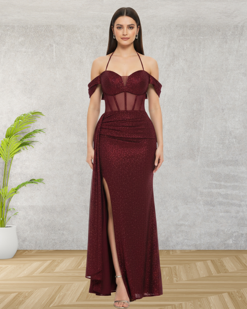 Vestido Amelí Vinotinto