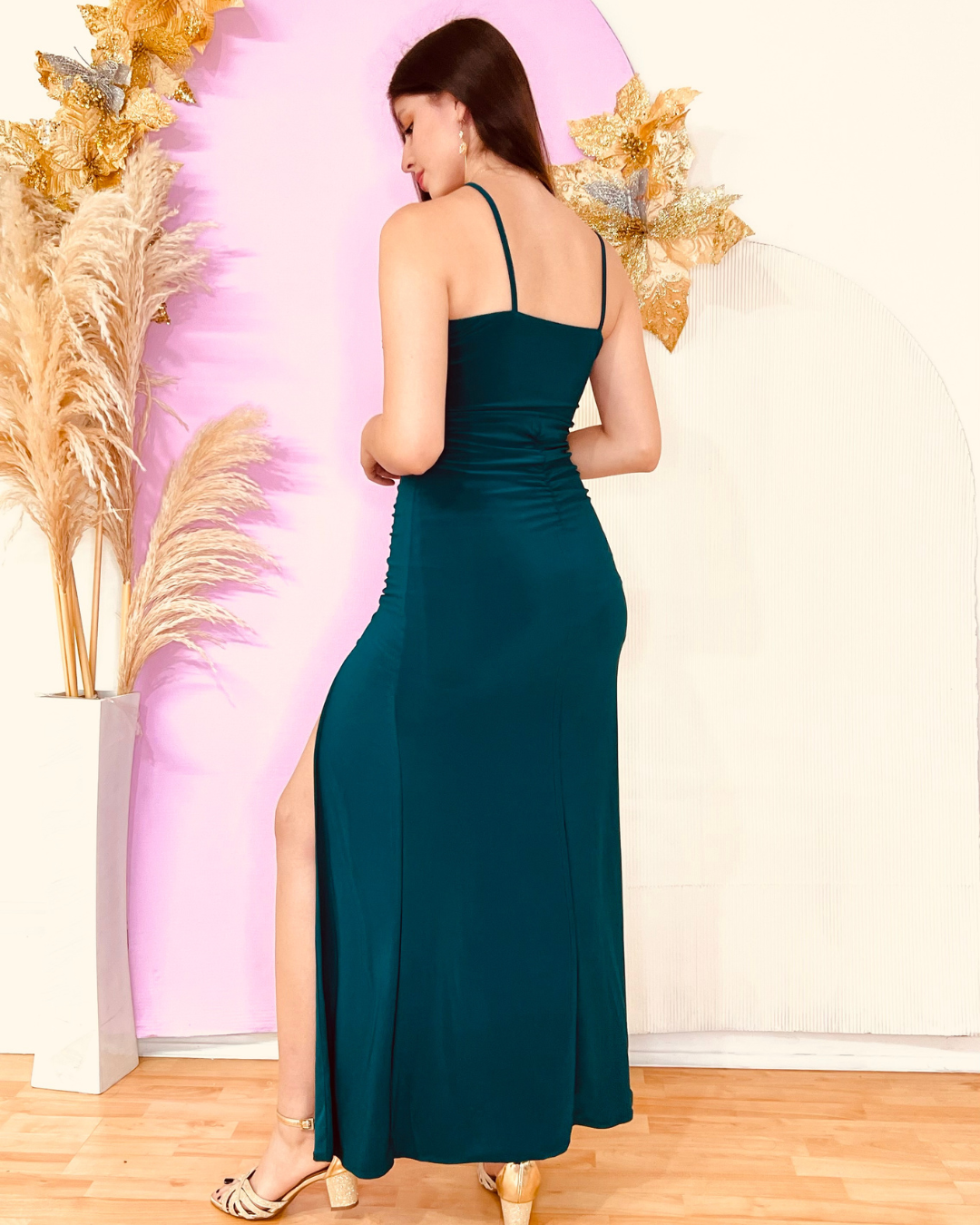 Vestido Charlotte Verde Botella