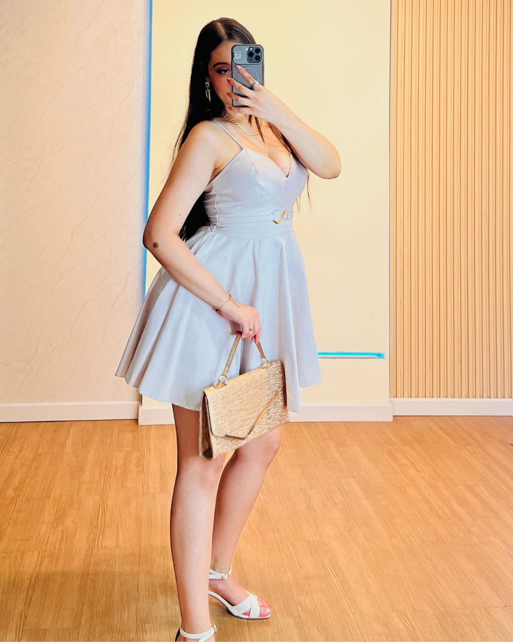 Vestido Corto Pamela Beige