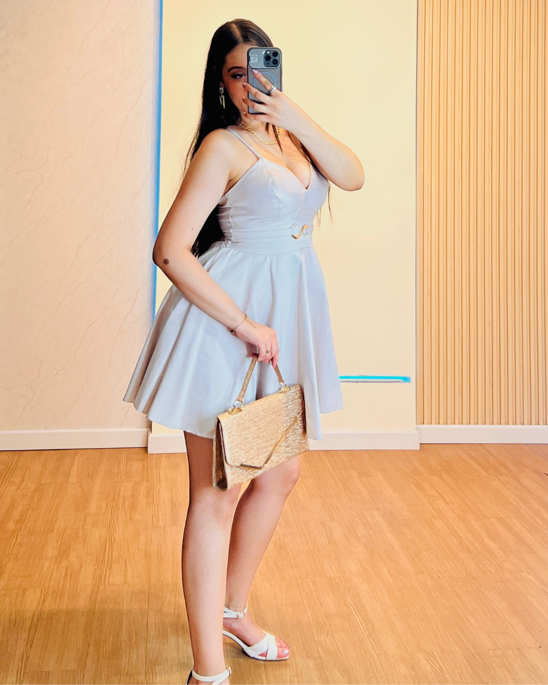 Vestido Corto Pamela Beige