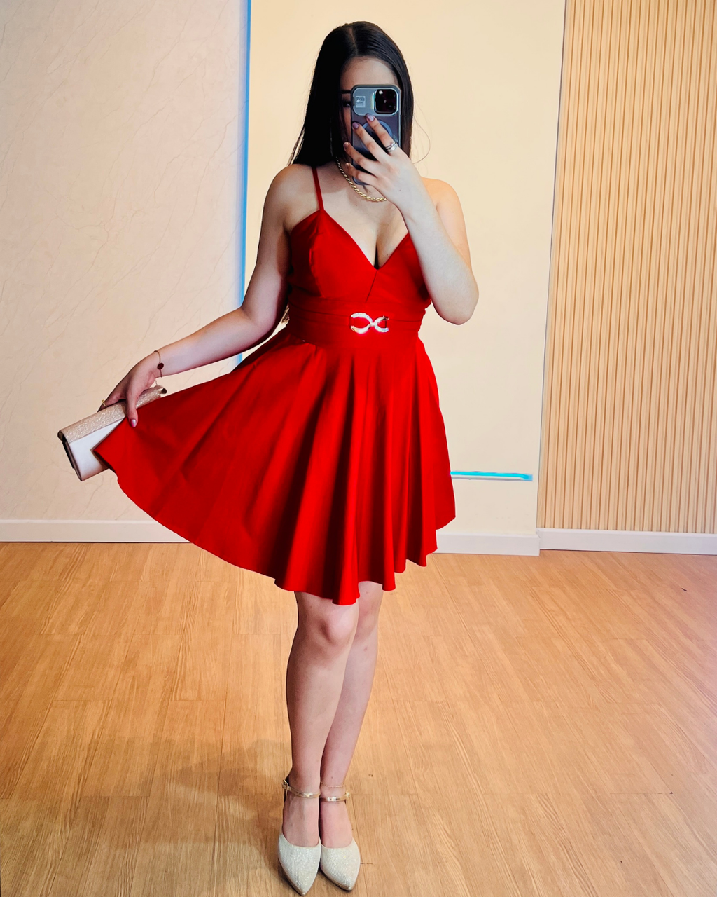 Vestido Corto Pamela Rojo