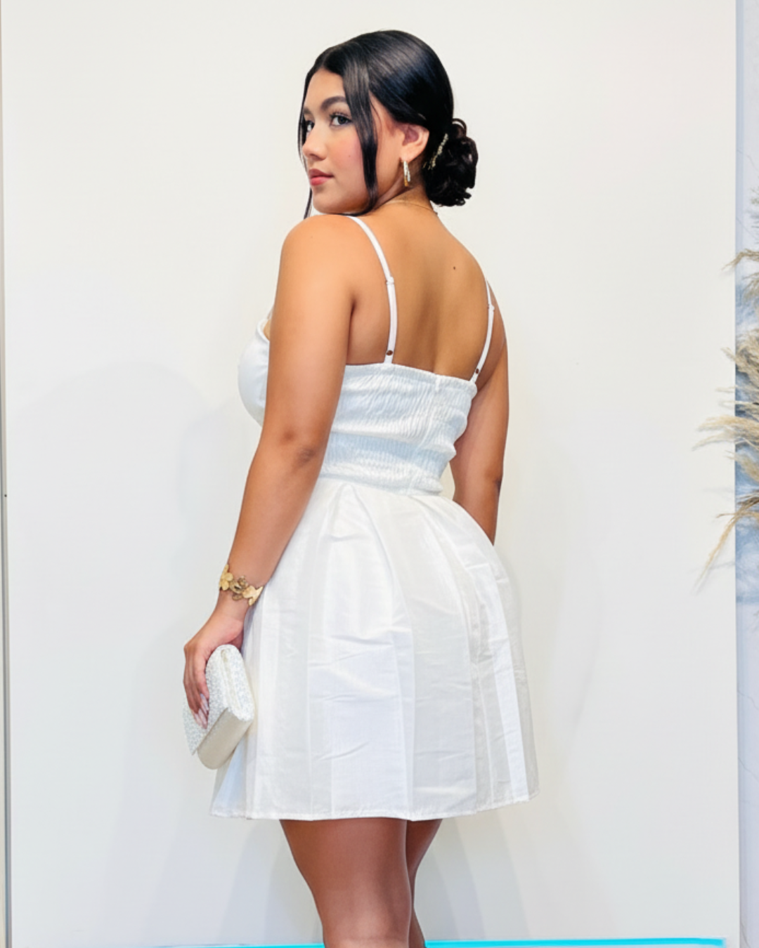 Vestido Corto Yesenia Marfil
