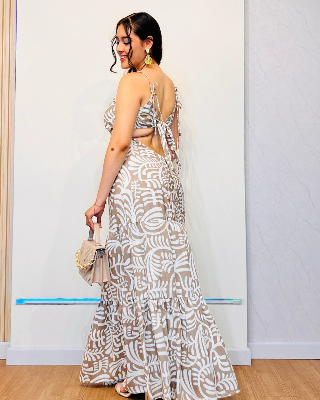Vestido Emma Beige