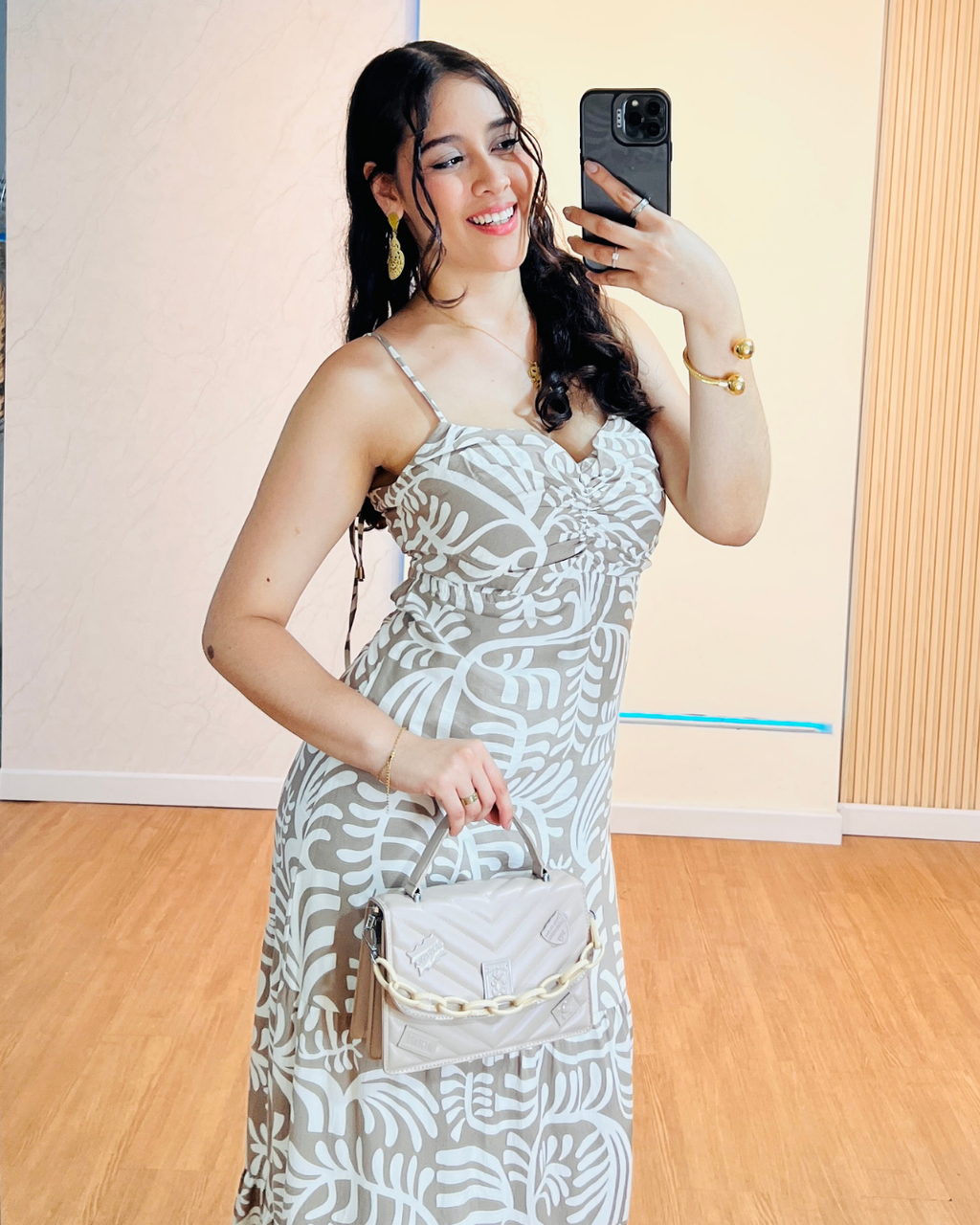 Vestido Emma Beige