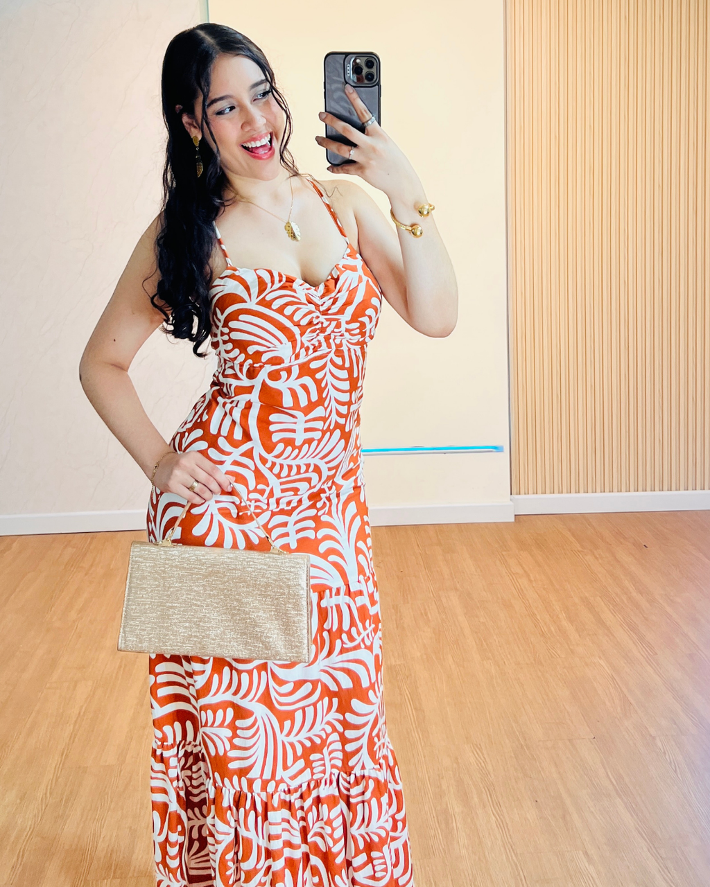 Vestido Emma Terracota