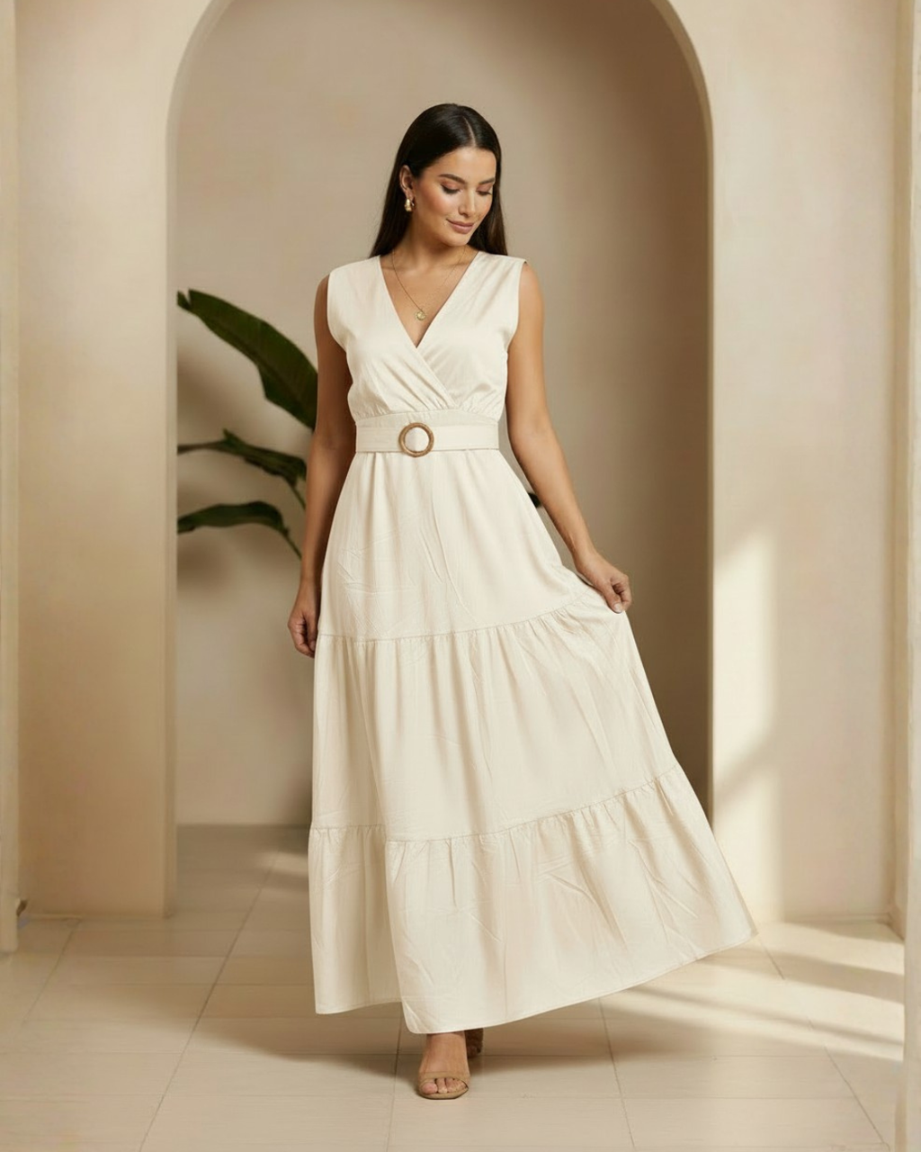 Vestido Ester Marfil