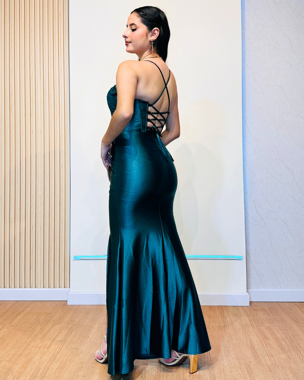 Vestido Fantastic Verde Botella