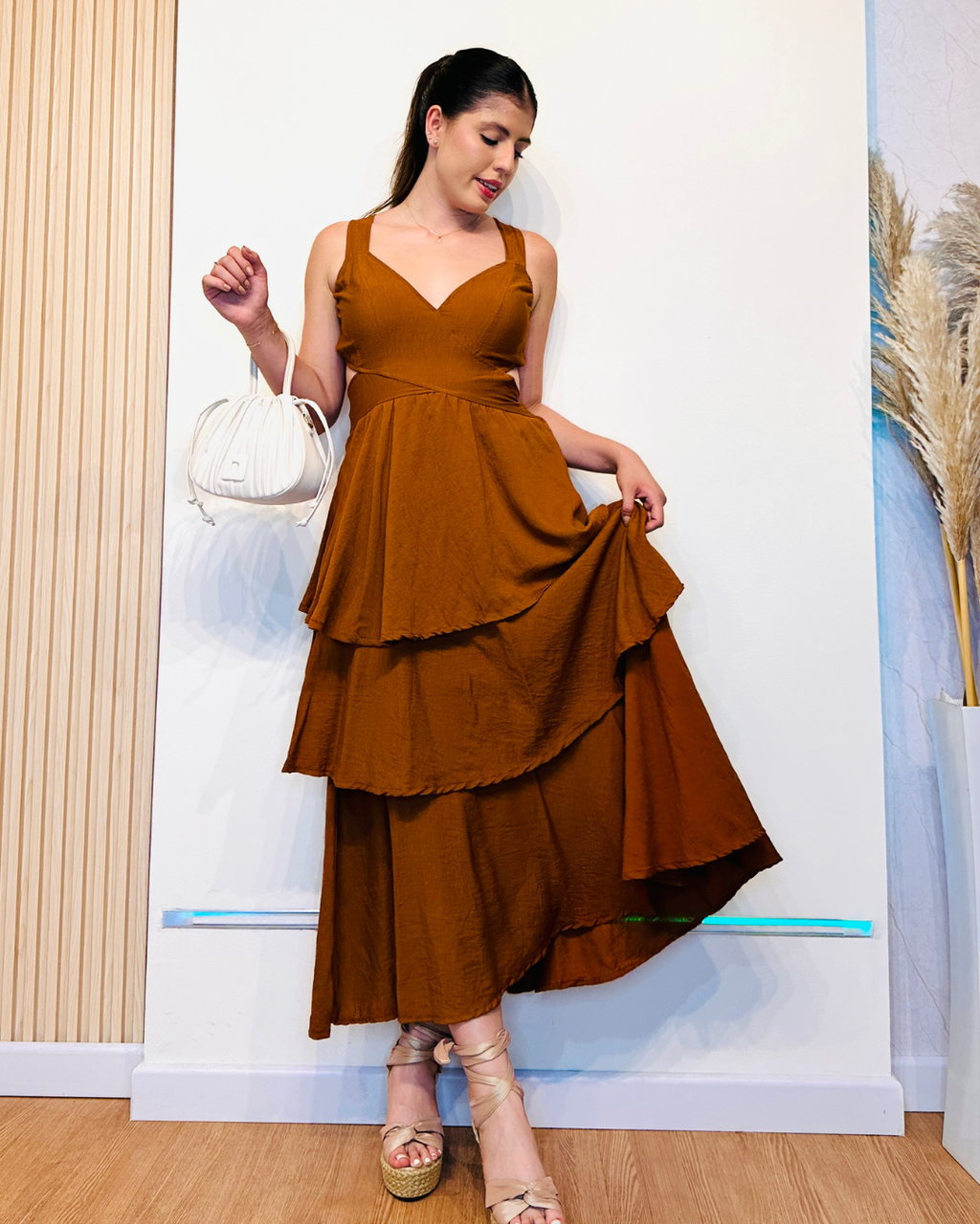 Vestido Gema Chocolate