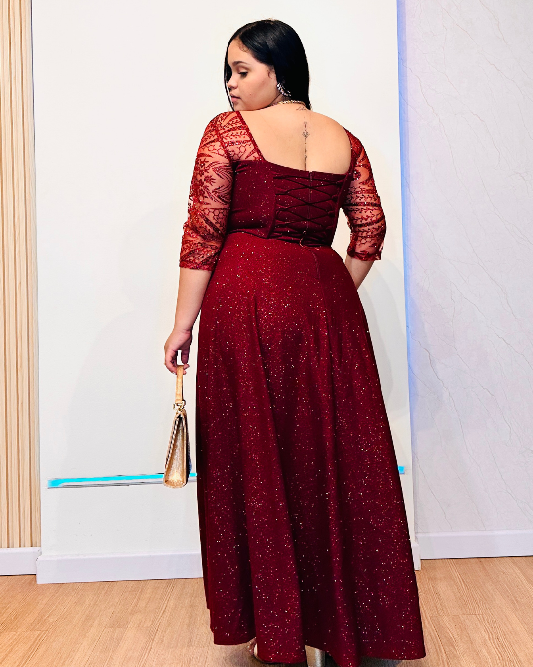 Vestido Hellen Vinotinto
