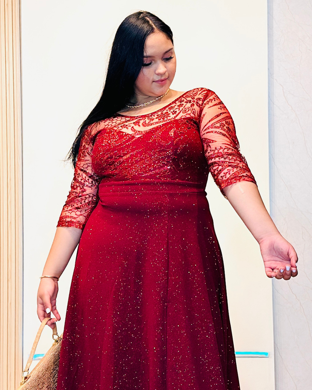 Vestido Hellen Vinotinto