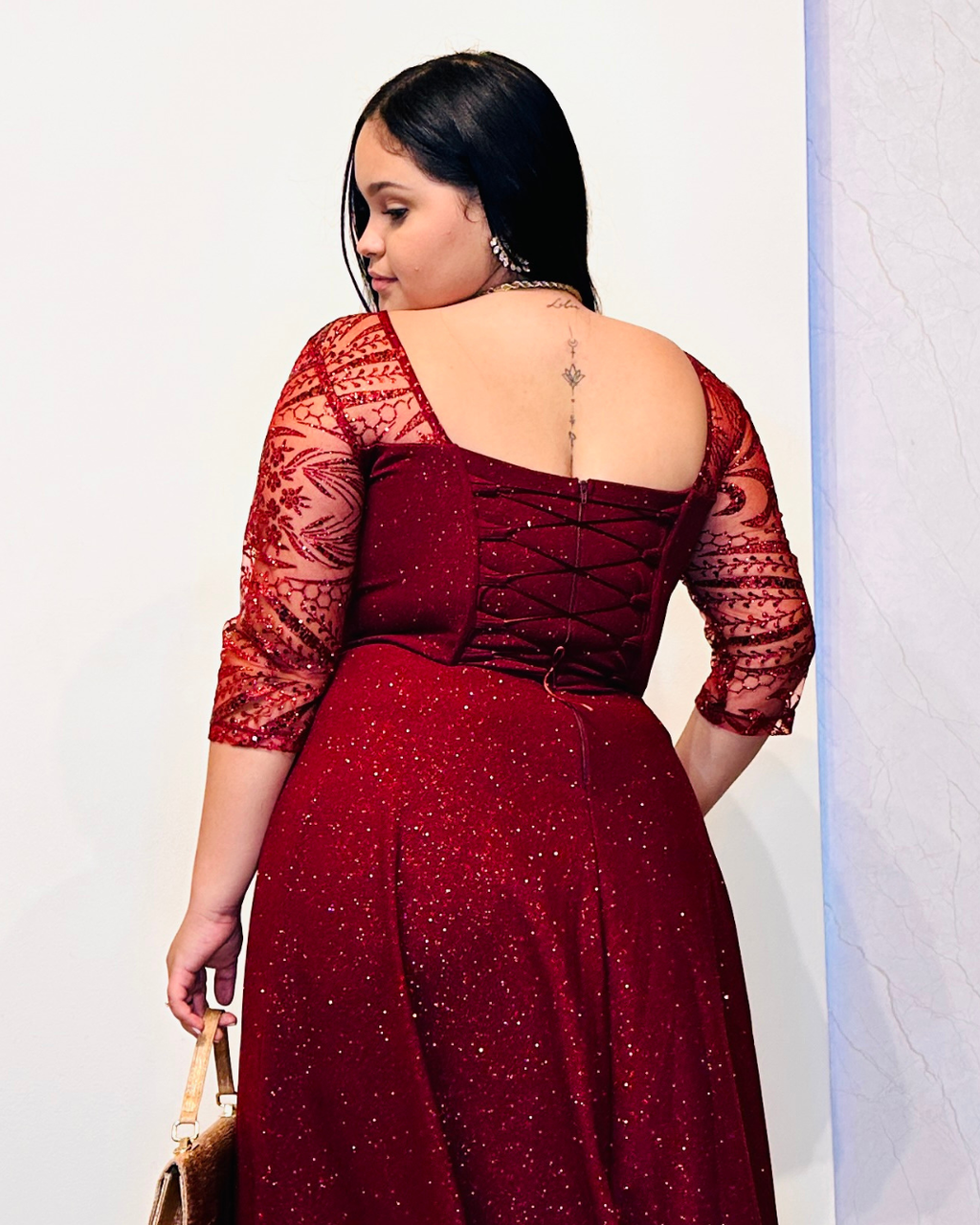 Vestido Hellen Vinotinto