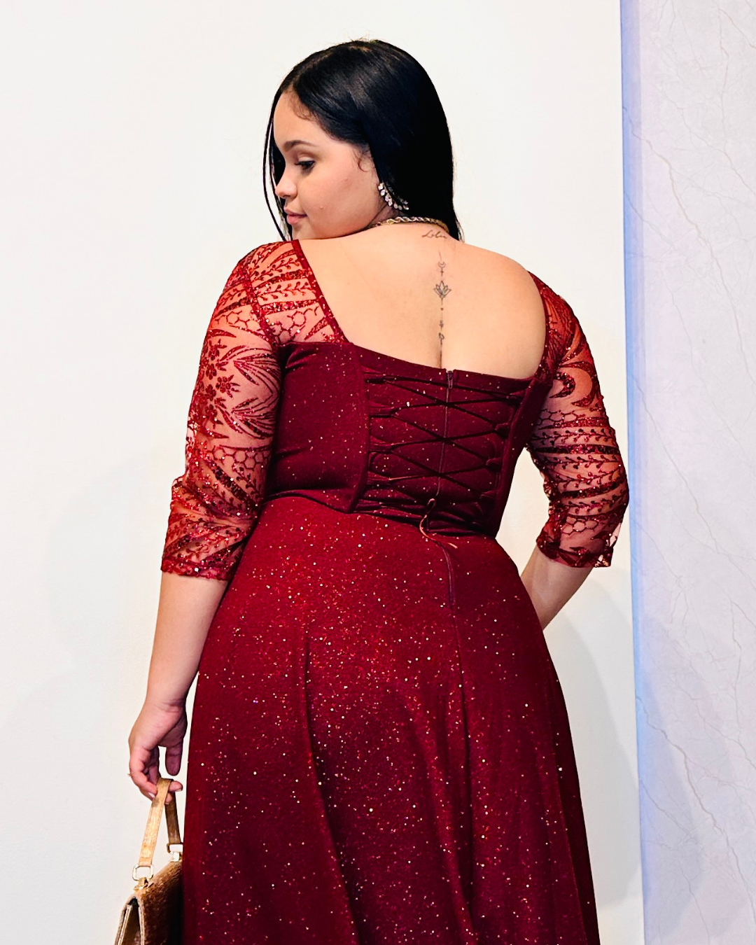 Vestido Hellen Vinotinto