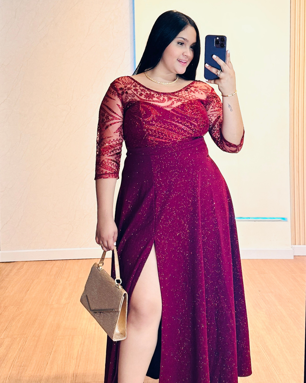Vestido Hellen Vinotinto
