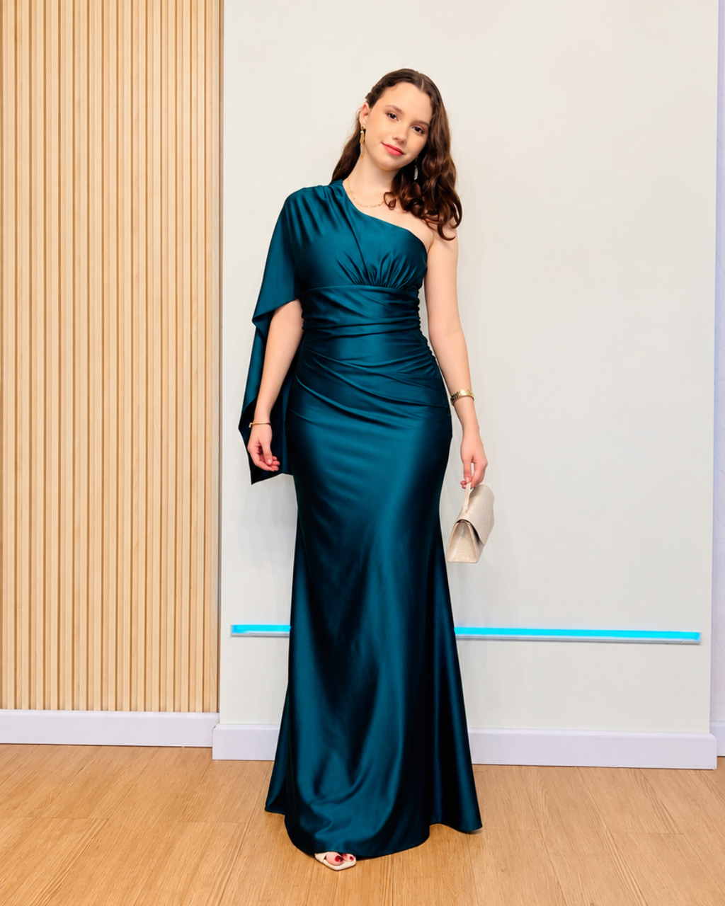 Vestido Ally Verde Botella