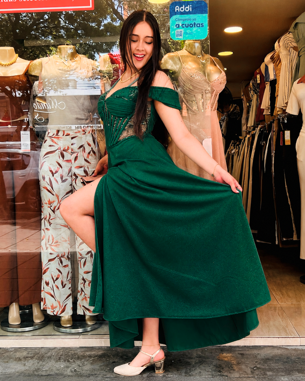 Vestido Largo Artemis Verde