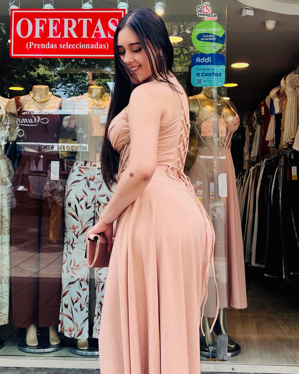 Vestido Largo Kiara Beige