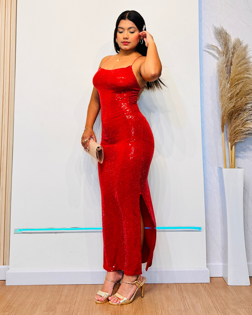 Vestido Ruby Largo Rojo