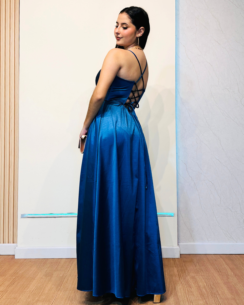 Vestido Lya Azul Oscuro