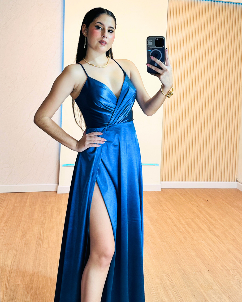 Vestido Lya Azul Oscuro