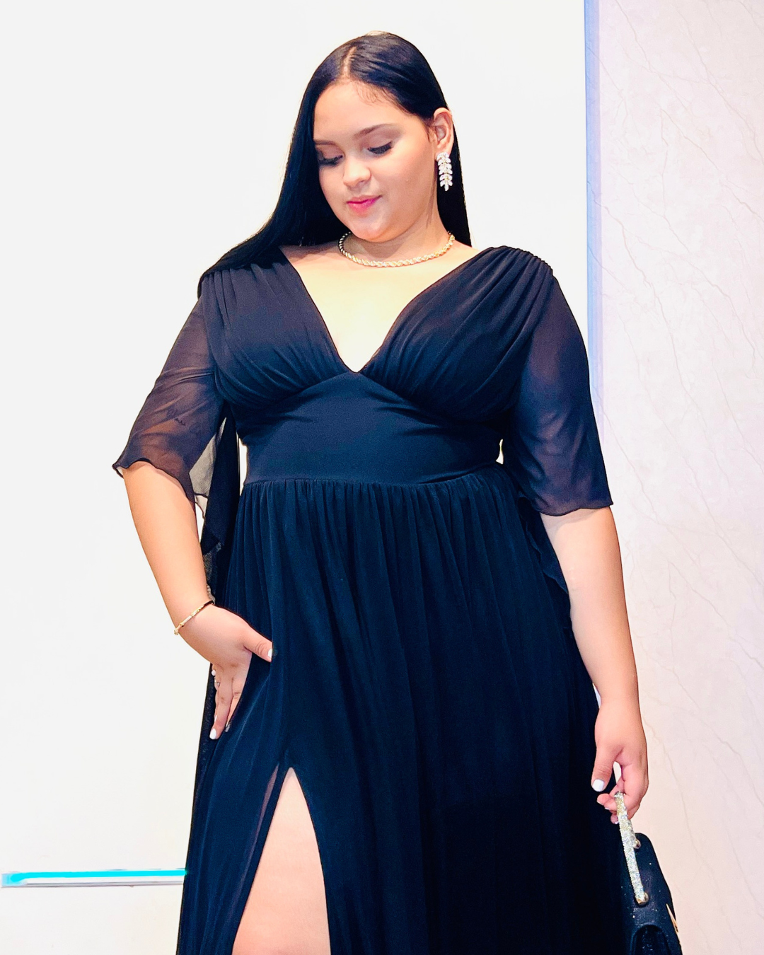 Vestido Largo Maritza Negro