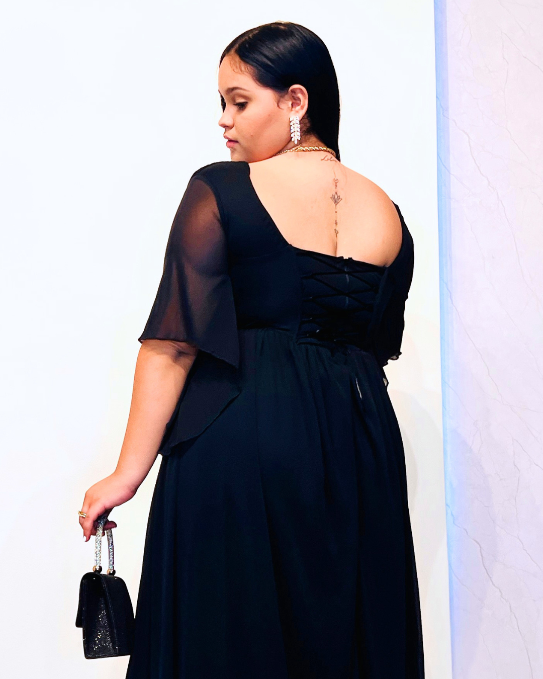 Vestido Largo Maritza Negro