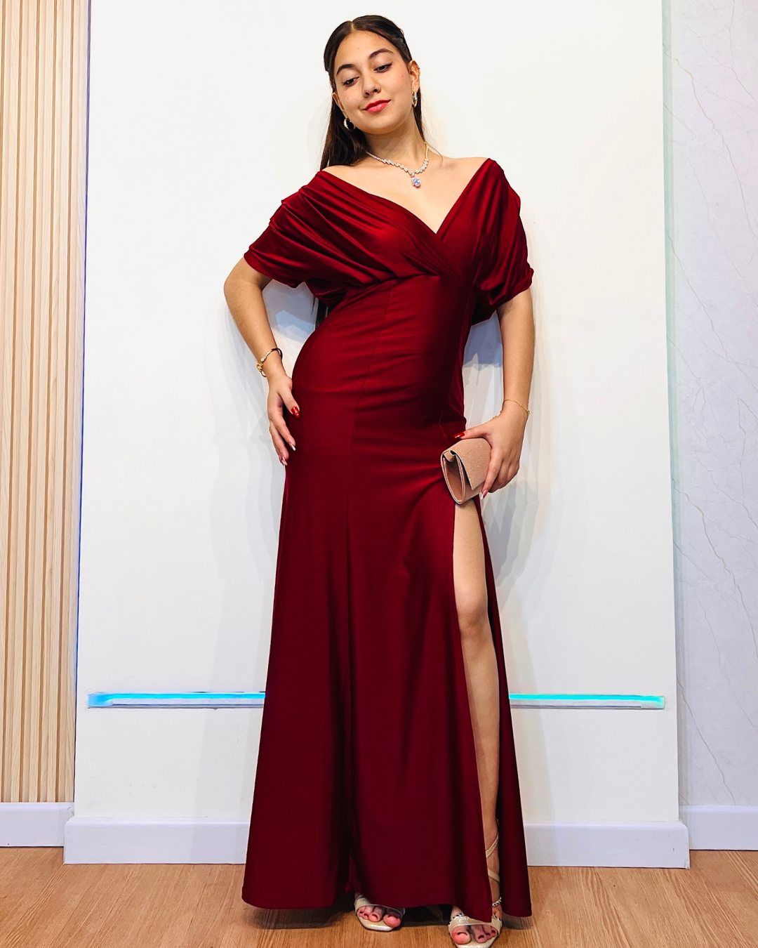 Vestido Paris Vinotinto