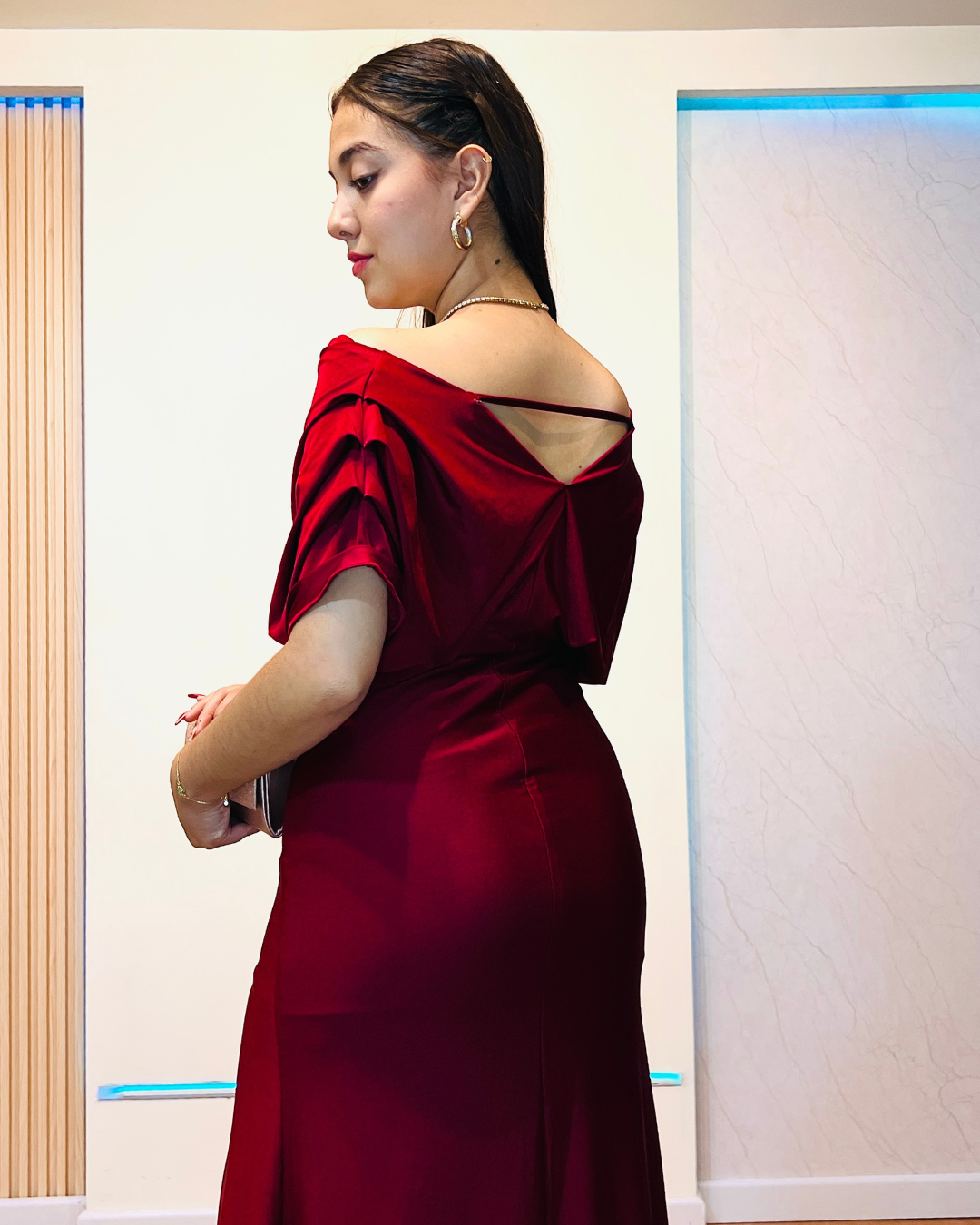 Vestido Paris Vinotinto