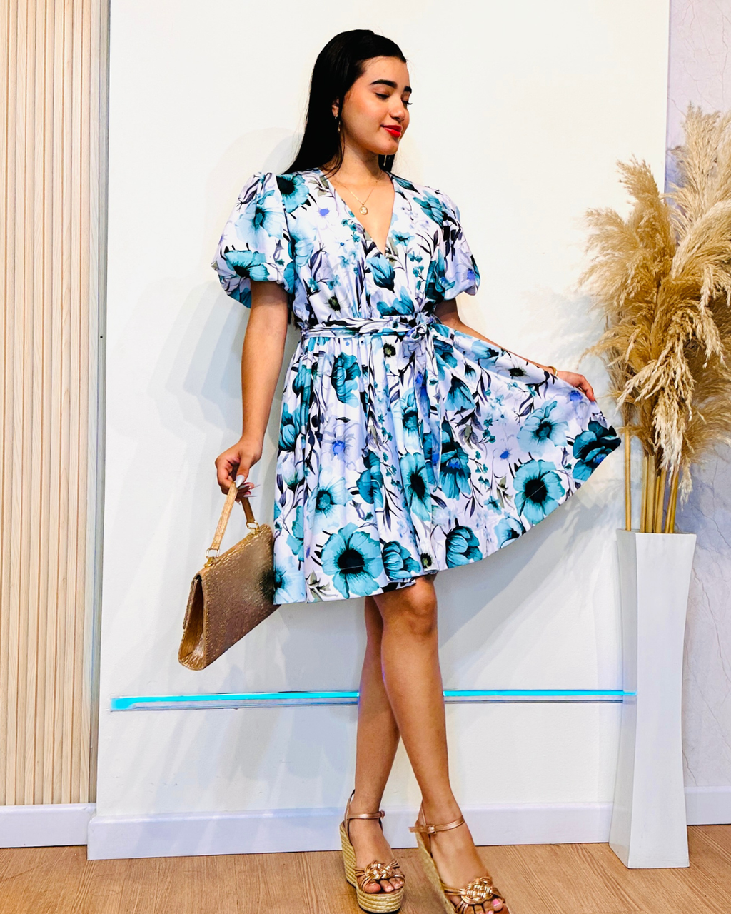 Vestido Rosa Celeste