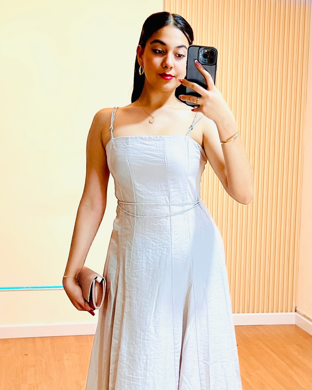 Vestido Simona Beige