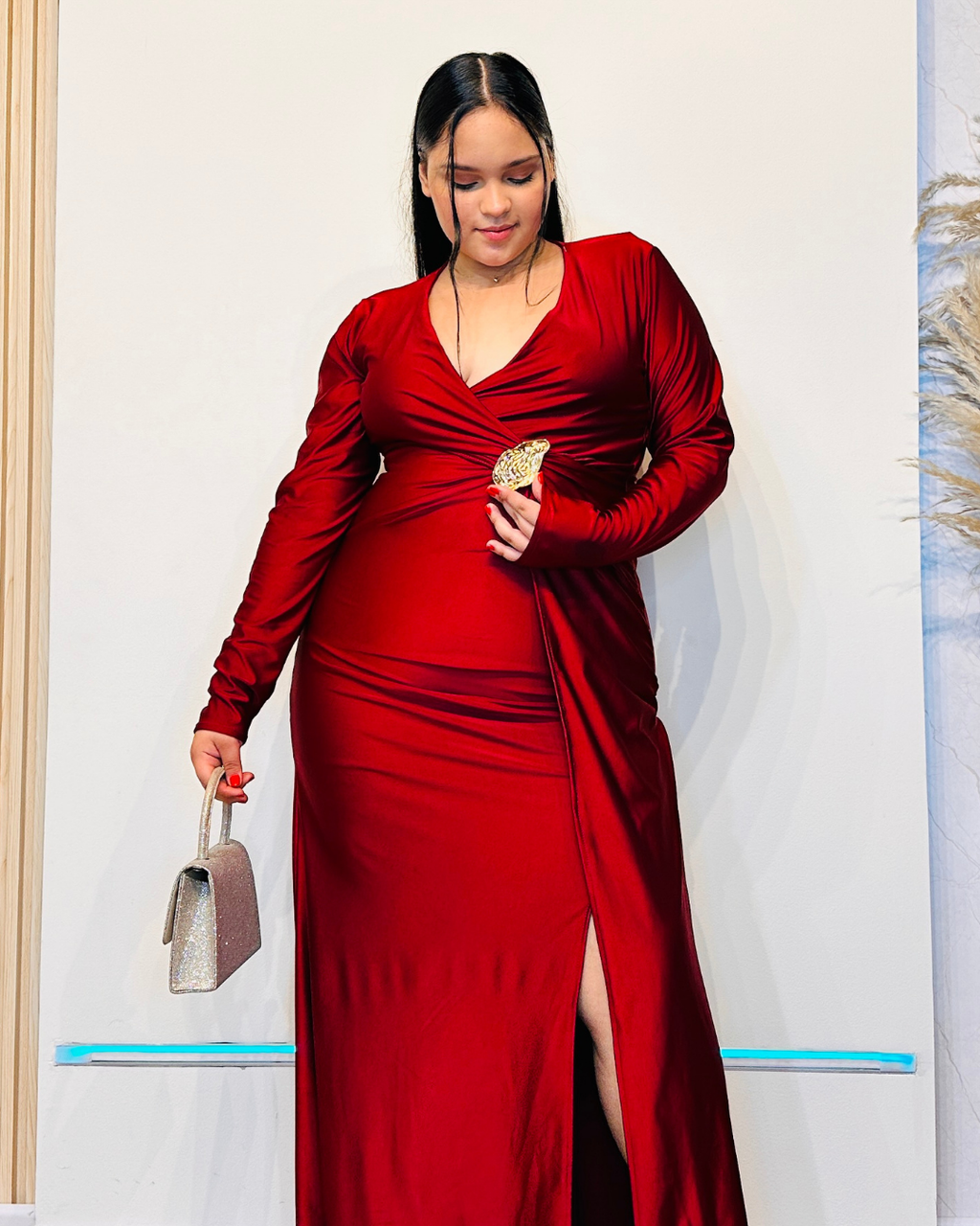 Vestido Victoria Vinotinto