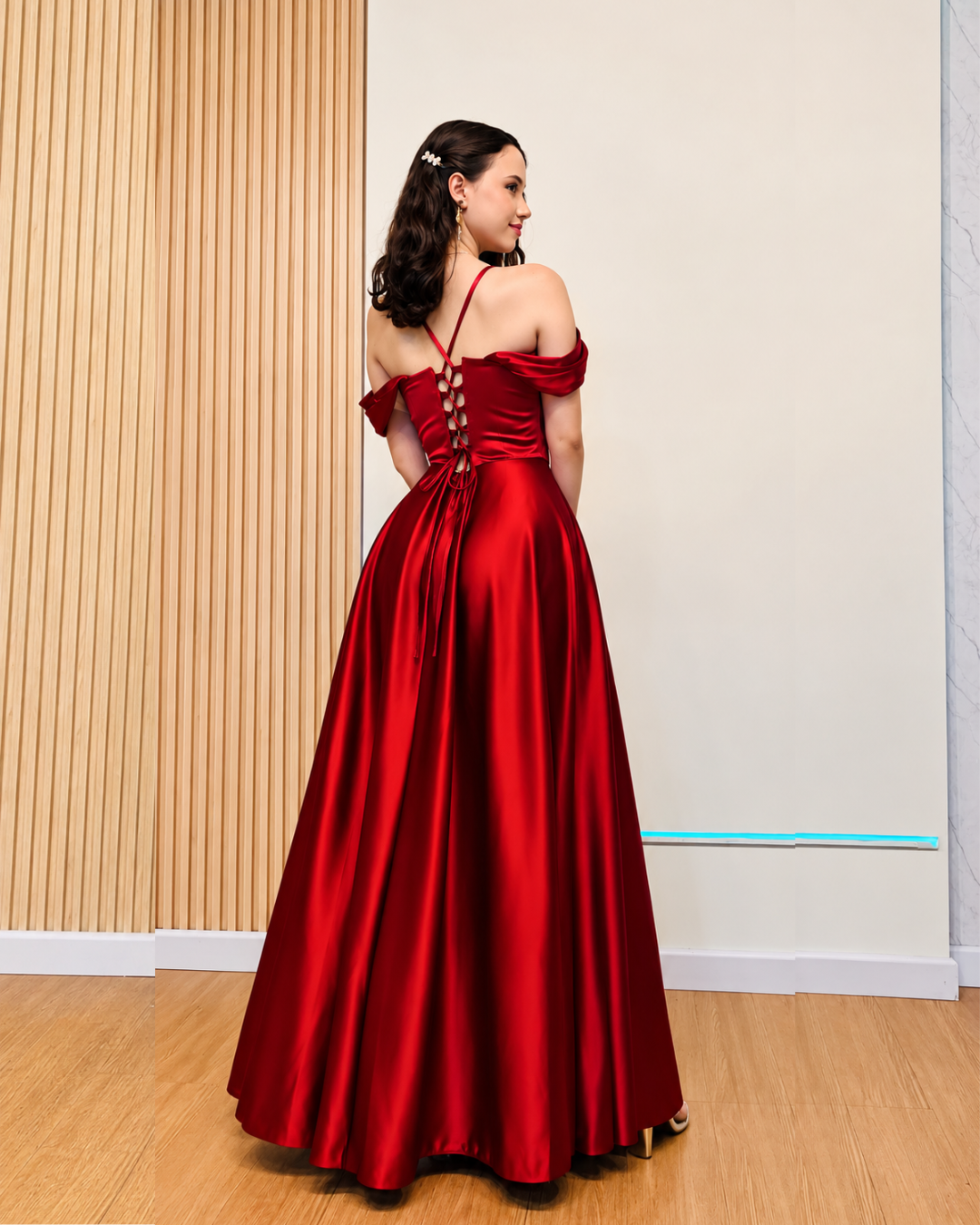 Vestido Largo Violeta Vinotinto