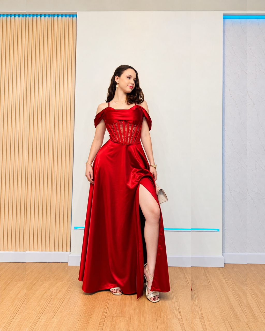 Vestido Largo Violeta Vinotinto